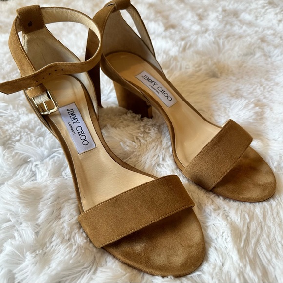Jimmy Choo - Edina Suede Sandal - Picture 4 of 12